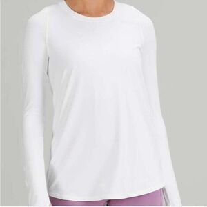 Lululemon Athletica White Long Sleeve Tee